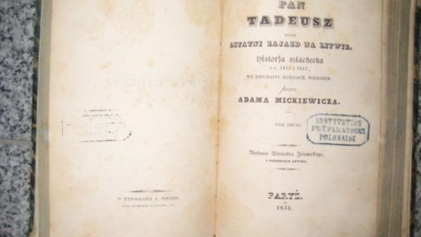 Policja odzyskała skradzione wydanie paryskie "Pana Tadeusza"
