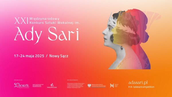 Poznaliśmy ośmioro finalistów XXI Międzynarodowego Konkursu Sztuki Wokalnej im. Ady Sari w Nowym Sączu