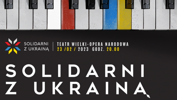 W wigilię rocznicy rosyjskiej agresji odbył się koncert "Solidarni z Ukrainą" 