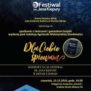 "Dla Ciebie śpiewam" - rozmowy na 50. Festiwal im. Jana Kiepury w Krynicy-Zdroju