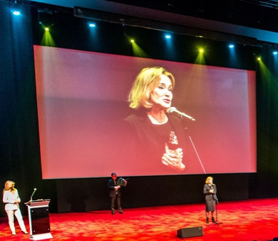 Jessica Lange na otwarciu wystawy swoich fotografii