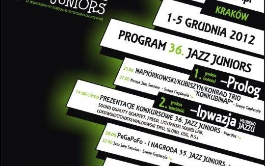 Międzynarodowy 36. Festiwal Jazz Juniors - od soboty do środy