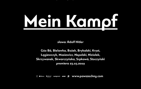 Premiera "Mein Kampf" w reż. Jakuba Skrzywanka w Teatrze Powszechnym - w sobotę