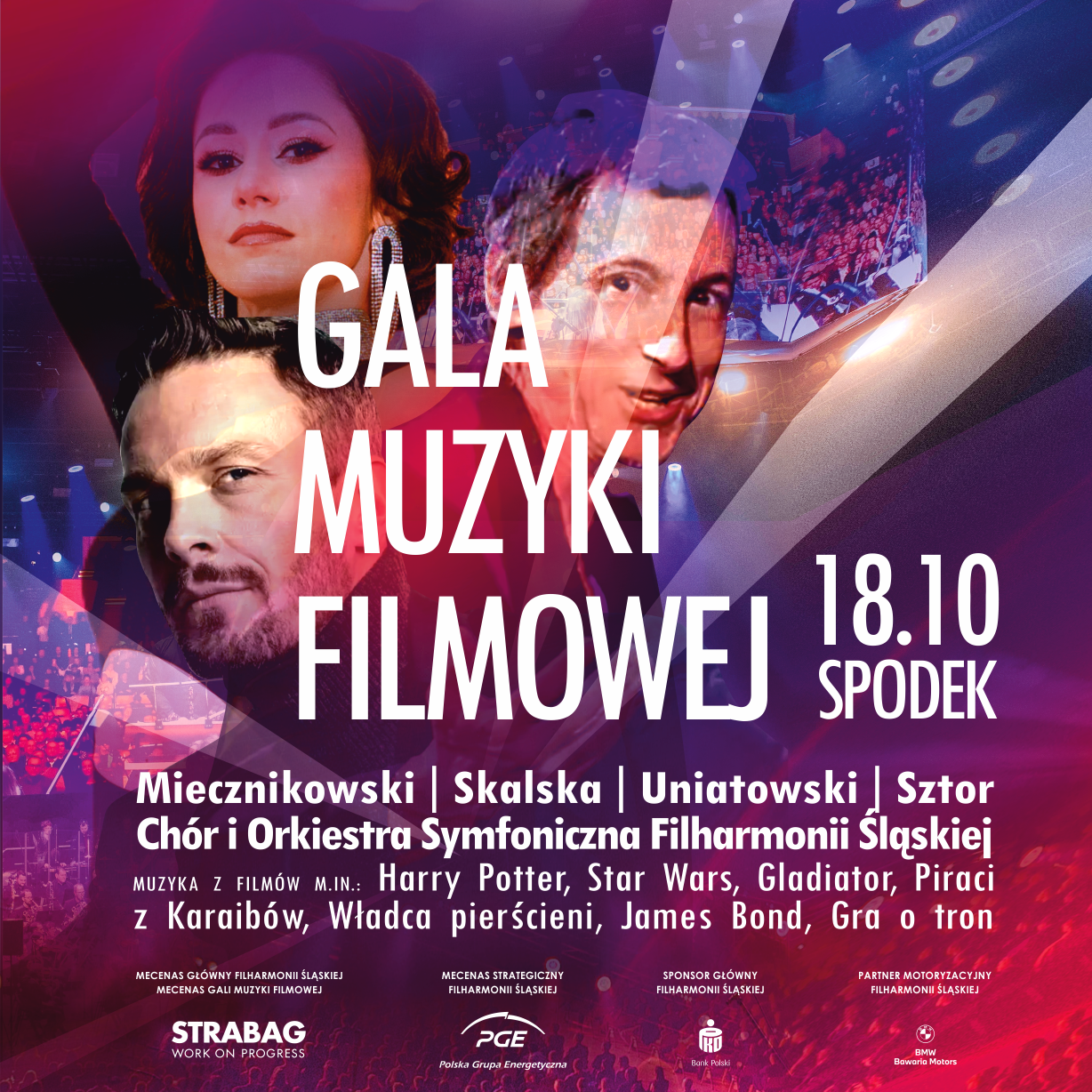 GALA MUZYKI FILMOWEJ – 18.10.2025, godz. 18.00, Spodek Katowice