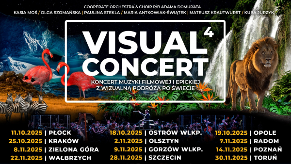 Jesienna trasa Visual Concert 4: Pierwszy koncert 11 października 2025 w Płocku!